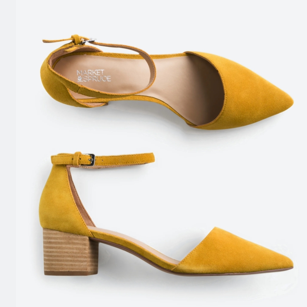 Market & Spruce Madison Suede Ankle Strap Heel Size 7.5 - Picture 14 of 14